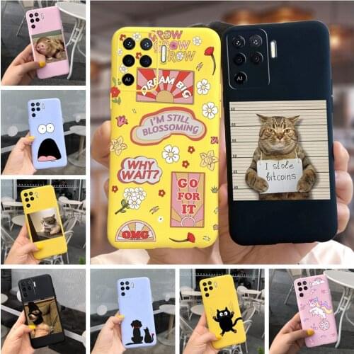 For Oppo A94 Case CPH2203 Cute Cartoon Silicone Soft TPU Phone Cases For Oppo A94 5G CPH2211 A 94 OppoA94 Back Cover Full Bumper