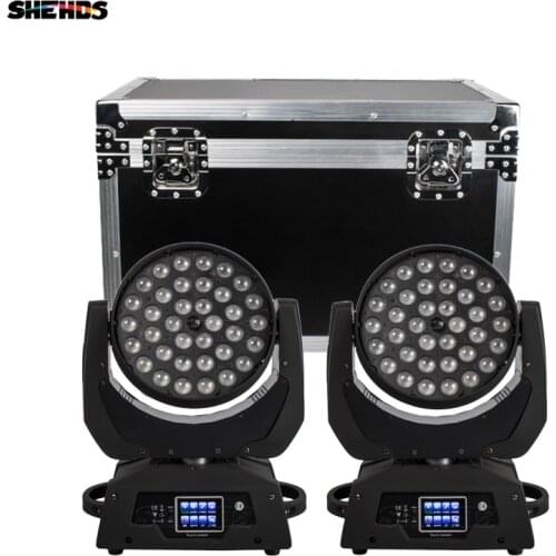 Hot Sale Washing Zoom Moving Head Light 36x12W/18W RGBW/+UV Touch Screen DMX Control Professional Stage Effect Lighting