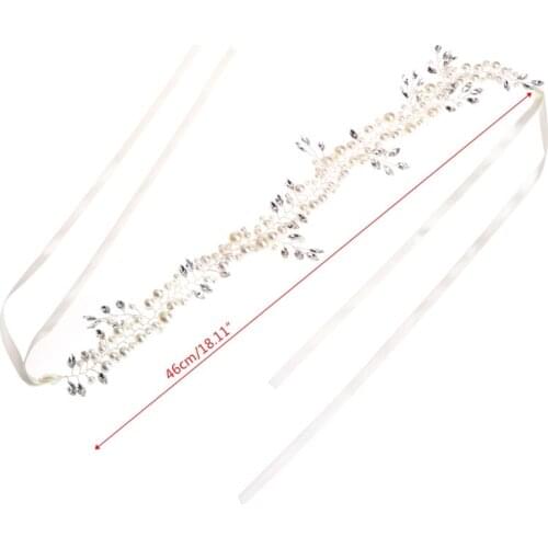 Bride Headwear Bridesmaid Hairwear Faux Pearl Bridal Tiara Wedding Accessories