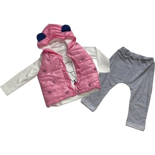 Jaju Baby, Pink-Grey Eared Inflatable Vest Set of 3