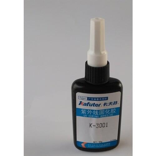 Kafuter 50g K-3001 UV glue glass metal plastic glue super viscosity universal free shipping