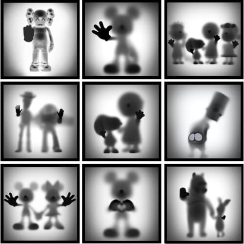 Disney Canvas Art Paintings The Disappearing Mickey Posters and Black White Minnie Prints Wall Art Pictures for Room Home Decor