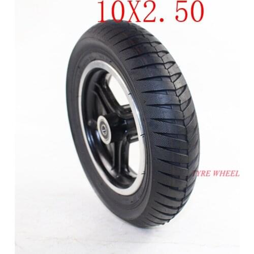 Lightning Delivery 10 inch 10x2.50 aluminum alloy wheels and explosion-proof tyres for electric scooter balancing vehicle