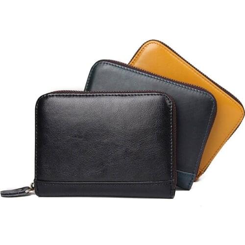 2021 Hot Famous Brand Small Purse Genuine Leather Wallet Case Handmade Coin Purses Holders