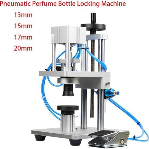 Perfume bottle sealing machine, Pneumatic Medicine bottle cover locking machine, Aluminum plastic cap rolling machine