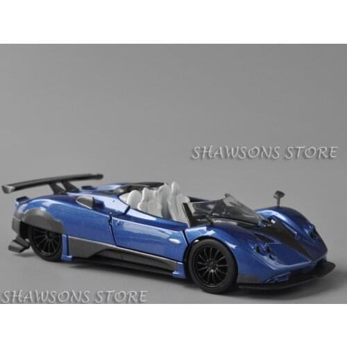 1:36 Scale Diecast Metal Model Car Toys Pagani Zonda Pull Back Miniature Replica