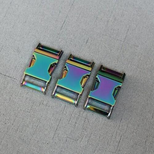 10 Pcs/Lot 20mm Metal Release Buckle Use For DIY Strap Buckles Leather Belt Craft Backpack Bag Parts of Ring Accessories