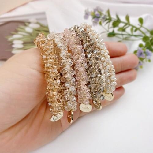 MISANANRYNE Women Luxury Shining Elastic Hair Bands Ponytail Holder Scrunchie Rubber Bands Headband Fashion Hair Accessories