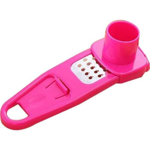 Multi Functional Mini Ginger Garlic Press Grinding Grater Planer Slicer Cutter Cooking Tool Kitchen Accessories random color 10