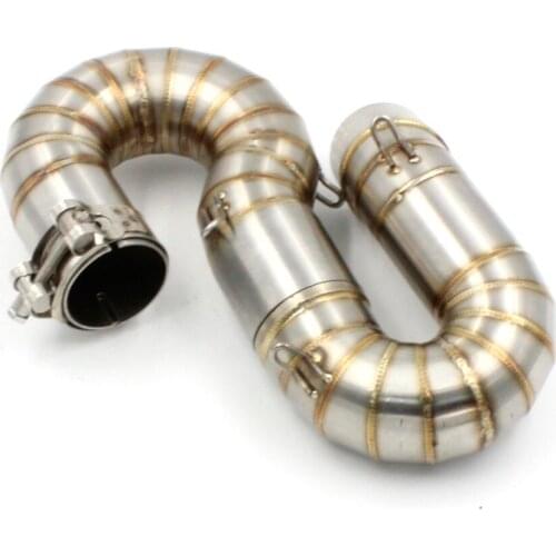 Motorcycle Stainless Steel Mid Connection Link Muffler Tube of Exhaust Pipe for Honda CBR1000 2008-2013 New