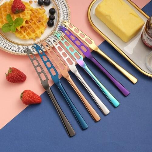 Stainless Steel Butter Cream Knife With Fork Western Bread Toast Jam Knife Cheese Spreaders Tableware Tool Kitchen Utensils