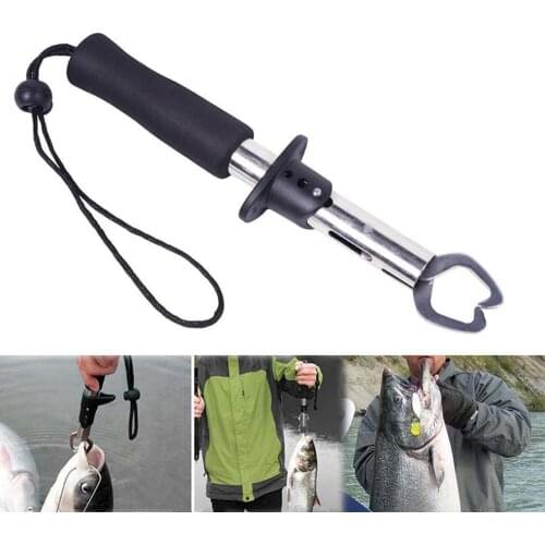 New Fish Grip Lip Trigger Lock Gripper Clip Clamp Grabber Fish Plier Grab High Quality Fishing Tackle Box Accessory Tool