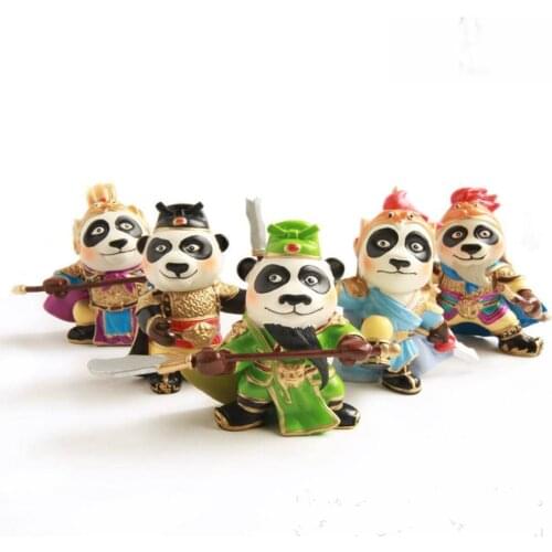 Kongfu Panda Chinese style gift, General PandaSichuan characteristic handicrafts, Romance of the Three Kingdoms Pandas for kid