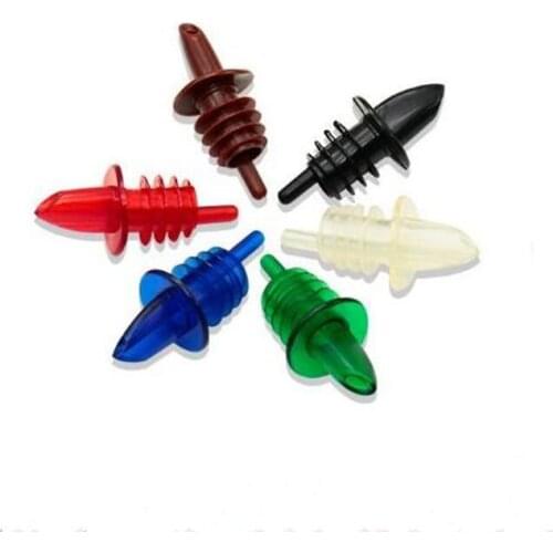 Plastic Reusable Wine Pourers Liquor Spirit Pourer Wine Whiskey Spout Free Flow Bottle Pourer Bar Supplies