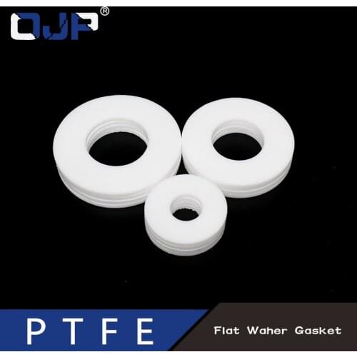 Poly tetra fluoroethylene PTFE Gasket O-ring Corrugated hose faucet Washer Flat Gasket Sealing Ring for Shower Tube Washer Ring