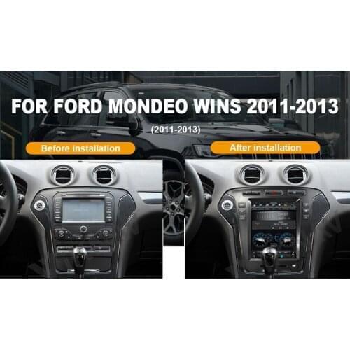 Android system Vertical Screen Car GPS Navigation For-Ford-Mondeo wins 2011-2013 Multimedia DVD Player