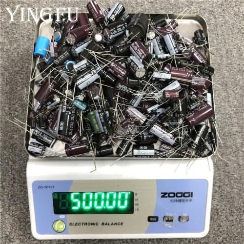 500gram/lot Mixed Electrolytic capacitor Sale For DIY lover Repair electronic component package Read before Order
