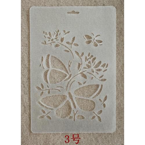 20 pcs T03 Paint Stencils wholesale Drawing Template Theme Lace Ruler Ruler Hollow Drawing Diy Album Accessories