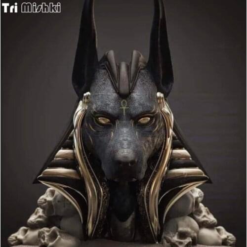 Tri Mishki WCS827 15x14cm Egypt Anubis Doggy Inpu Anpu car sticker PVC coloful Decals Motorcycle Accessories sticker