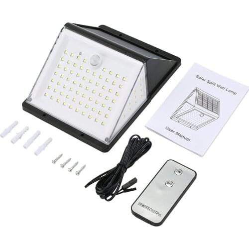 Solar Lights Outdoor LED Motion Sensor Solar Lights with Dark Sensing Easy Install Waterproof Security Lights for Front Door