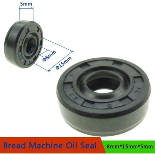 8*15*5mm Oil Seal Ring for Bread Maker Breadmaker Bakers Machine Blender Repair Parts Bread Machine Spare Parts Wearable