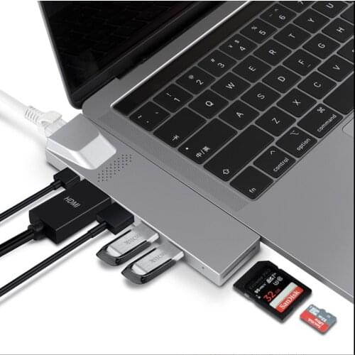 USB Hub Type Dock Supports MacBook Pro 4K Output Thunderbolt 8-port in One Welcome OEM/ODM Please contact me if you need