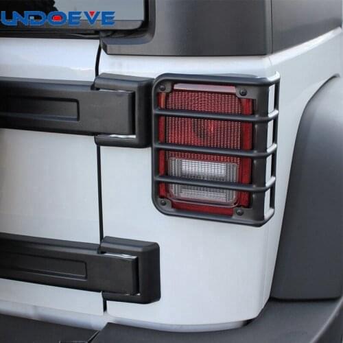 Tail light Cover Trim Guards Protector for Jeep Wrangler JK JKU Sports Sahara Freedom Rubicon X & Unlimited X 2/4 door 2007-2016