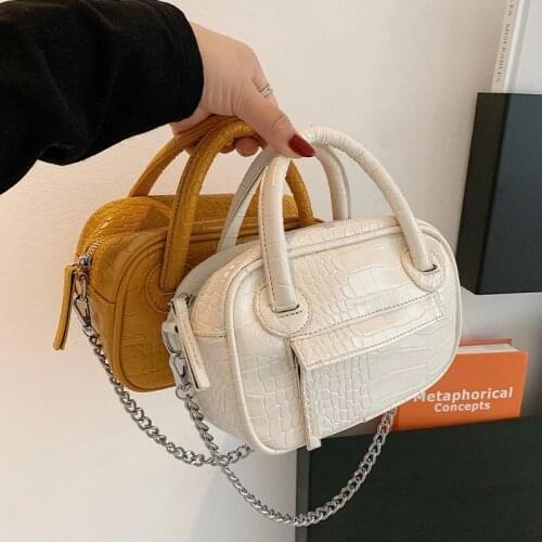 Stone Pattern Small Pu Leather Simple Crossbody Bags for Women 2021 Summer Vintage Handbags Shoulder Purses Solid Color Tote