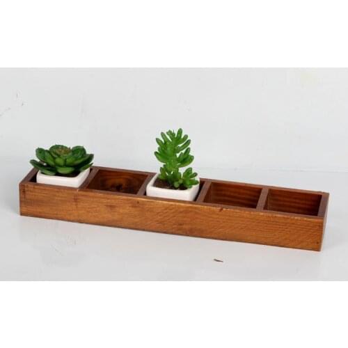 1PC 5 Grip Antique Wooden Table Sundries Container Cosmetics Jewelry Storage Box Home Storage Box Wooden Jewelry Holder JL 071