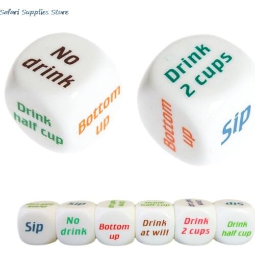 1pcs Adult Party Game Playing Drinking Wine Mora Dice Games Gambling Drink Decider Dice Wedding Party Favor Decoration