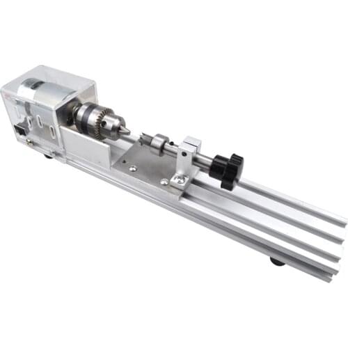 120W Multifunctional Miniature Small Lathe Grinding And Polishing Car Beads Round Beads Machine DIY Woodworking Lathe 12- 24VDC