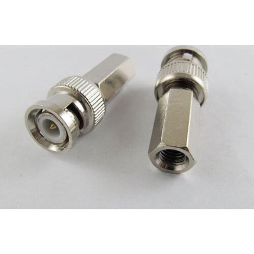 20pcs CCTV RG6-U Coax BNC Male Plug Twist On RF Connector Adapter Coaxial Cable