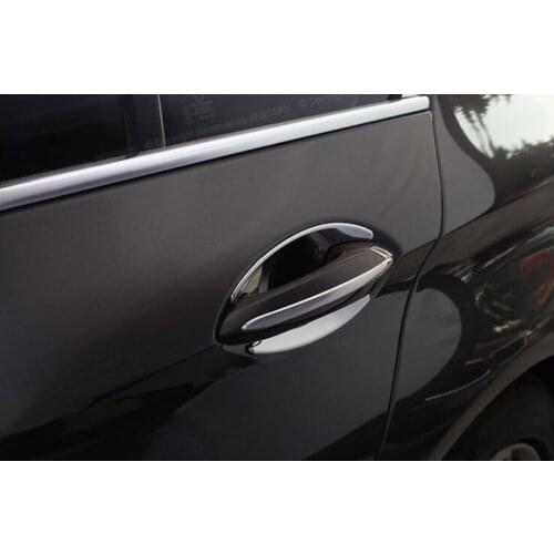 4Pcs/set Car Exterior Door Handle Bowl Trim Covers Car-styling Sticker For BMW 7 Series 2016 2017 ABS