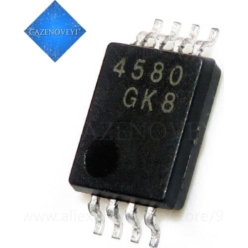 5pcs/lot NJM4580V-TE2 NJM4580V NJM4580 4580 MSOP-8 In Stock