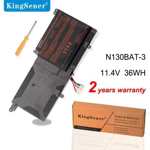 KingSener 11.4V 36WH N130BAT-3 Battery for CLEVO N130BAT-3 6-87-N130S-3U9A N130BU 130WU N131BU N131WU NP3130 Pro 13 14 N130BU