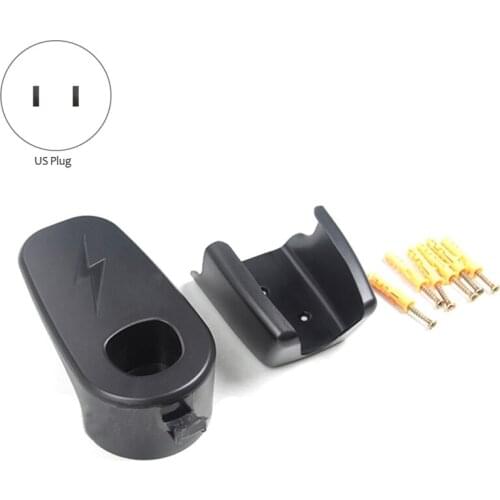 Car Charging Cable Organizer Wall Mount Charger Connector Bracket Holder Adapter for Tesla Model 3 X S Y, US Plug