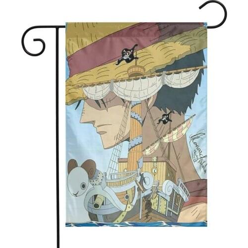 One Piece Monkey D. Luffy Skull Flag Garden Flag Outdoor Yard Flags With High Quality Garden Flags House Decoration flags