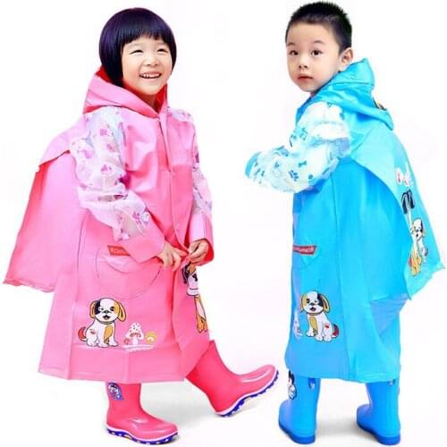 Children Raincoat Kids Cute Waterproof Child Rain Coat Cover Poncho Rainwear Hooded Impermeable Brand Quality Cartoon Raincoat