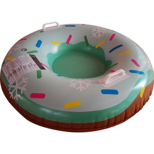 Skiing Ring Pvc Snow Sled Tire Tube For Kid Ski Pad Outdoor Sports With Handle Winter Safety Ski Snow Tube Fast Ship