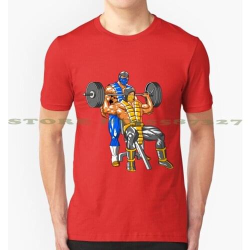 Icy Hot Spot Cool Design Trendy T-Shirt Tee Mortal Kombat Dbz Anime Workout Weightlifting Gym Scorpion Sub Zero Subzero