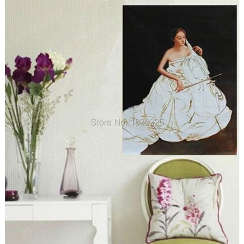 Chinese oil painting musical instruments cello music oil painting Canvas Oil Painting for living room decoration home decor