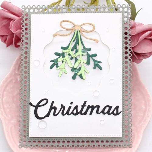KLJUYP Mistletoe Branches Metal Cutting Dies Scrapbook Paper Craft Decoration dies scrapbooking