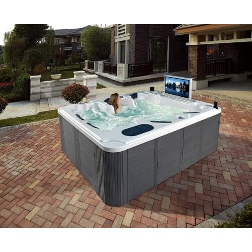 Combo Massage Air & Whirlpool Massage Type Swim Spa Tub with TV and Speakers BG-8866