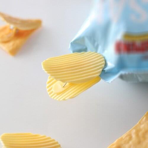 Creative Potato Chips Clip Snack Sealing Clip Plastic Clip Storage Cover Sewing Positioning Clip Tickets Clip Triangle