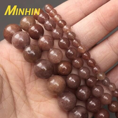 Natural 4/6/8/10mm Natural Purple Aventurine Stone Round Loose Spacer Beads For Jewelry DIY Making Bracelet Charms Accessories