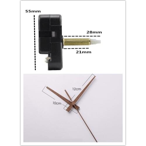 Best Clock Movement Mechanism with Black Hour Minute Second Hand DIY Tools Kit