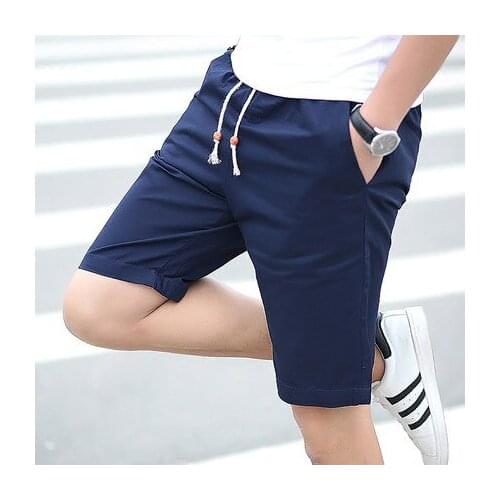Hot New Summer Men Short Pants Casual Cotton Slim Beach Shorts Fashion Mens Shorts Homme Plus Size M 5XL