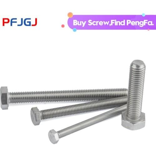 Peng Fa 316 Stainless Steel Outer Hexagon Screw A4-70 Stainless Steel Outer Hexagon Bolt Hexagon Screw M4-M12