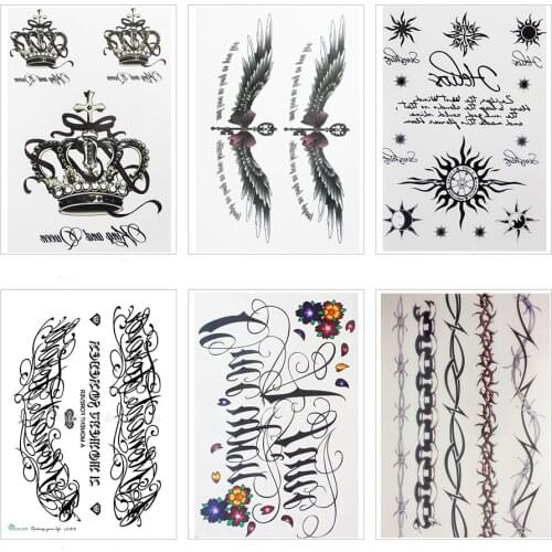 NEW Fashion Body Art Beauty Makeup Sexy Letter Waterproof Temporary Tattoo Stickers Sexy 21 x 15 CM