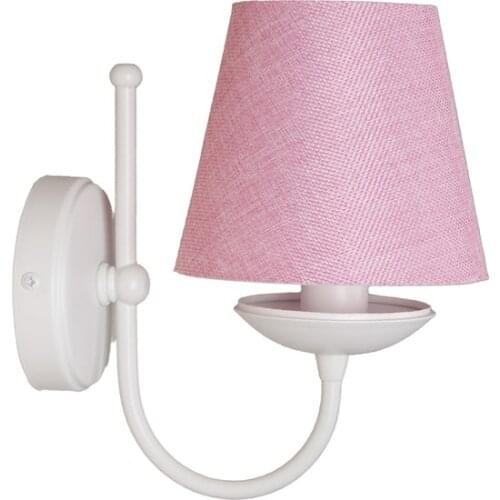 New Modern Fivorno Basic Line Bright White Cloth Headdress Applique-Wicker Outdoor Pink sconce